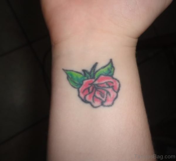 Small Rose Tattoo On Wrist