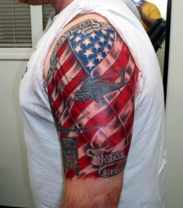 Smashing American Flag TattooSmashing American Flag Tattoo