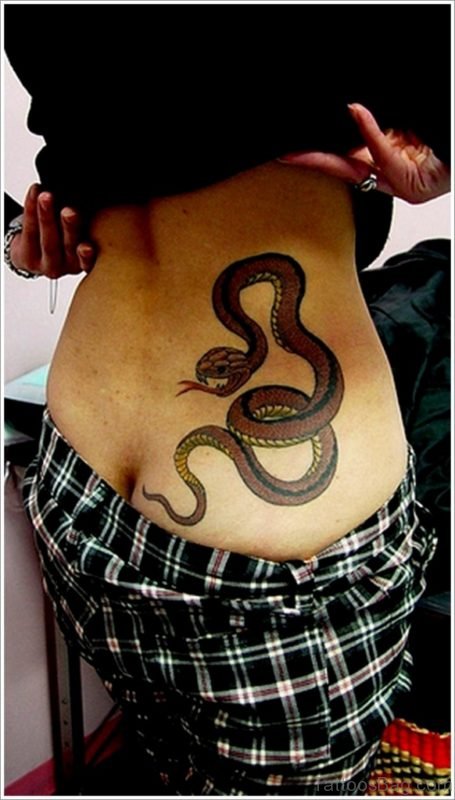 Pretty Snake Tattoo Design