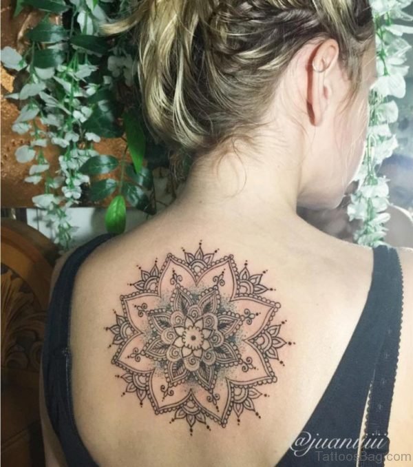 Stunning Mandala Tattoo On Back