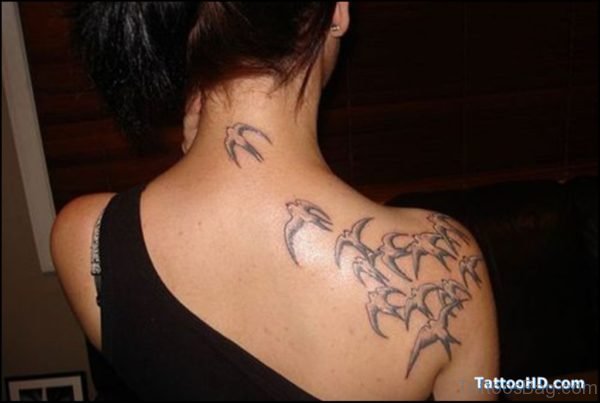 Stunning  Swallow Tattoo