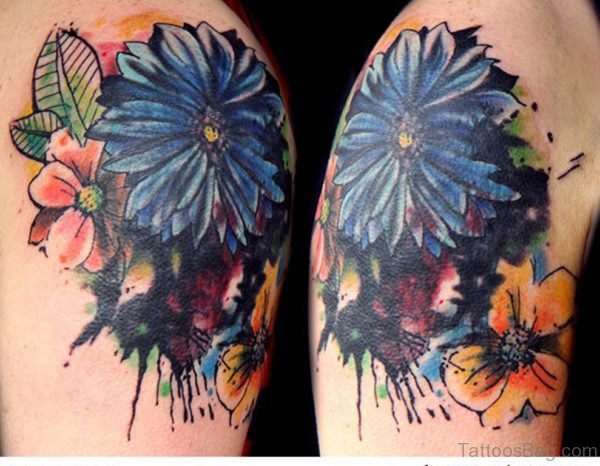 Stunning Vintage Flower Tattoo