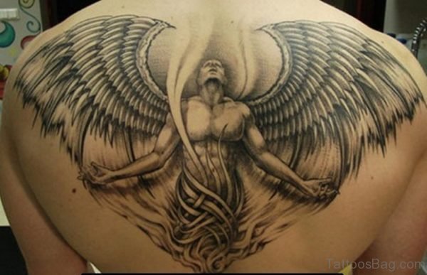 Stylish Angel Tattoo
