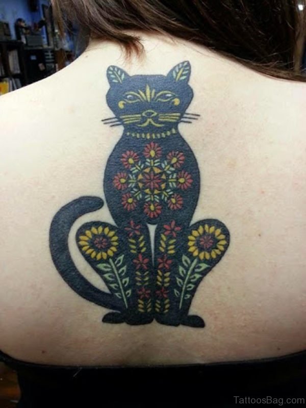Stylish Cat Tattoo