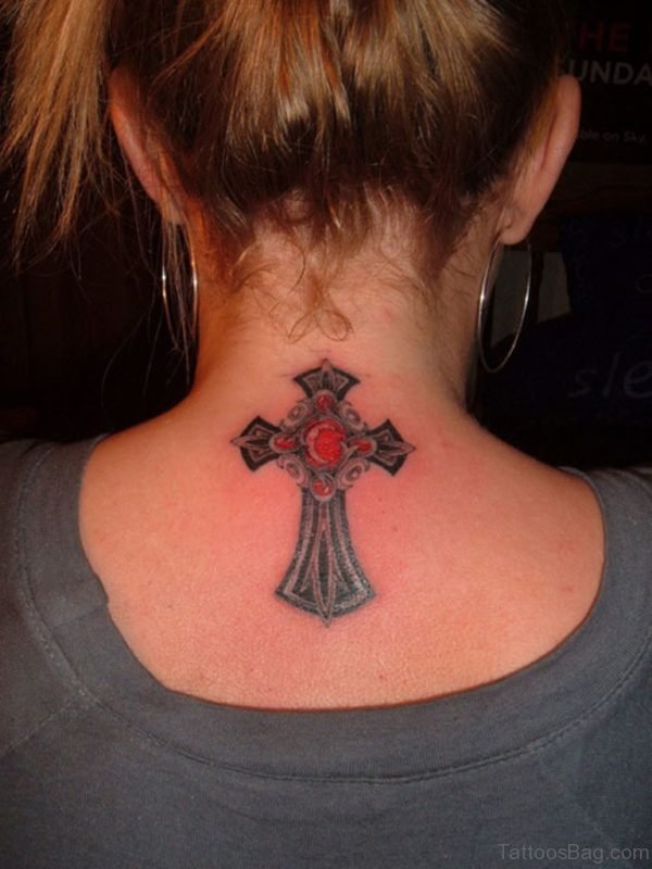 Stylish Cross Tattoo