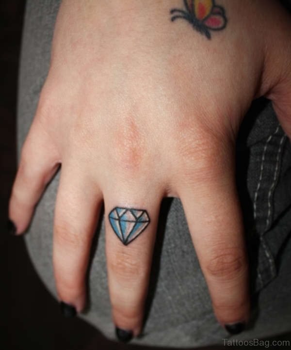 Stylish Diamond Tattoo