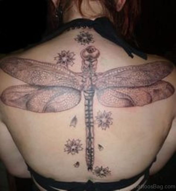 Stylish  Dragonfly Tattoo