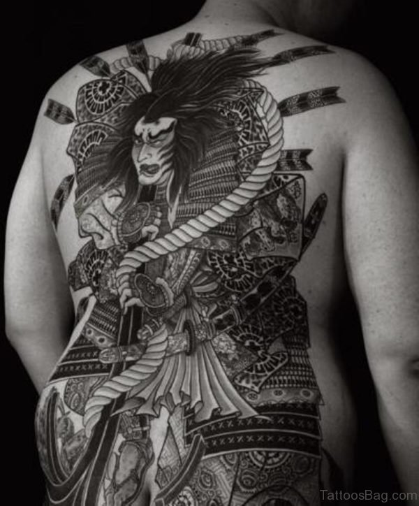 Stylish  Japanese Samurai Tattoo