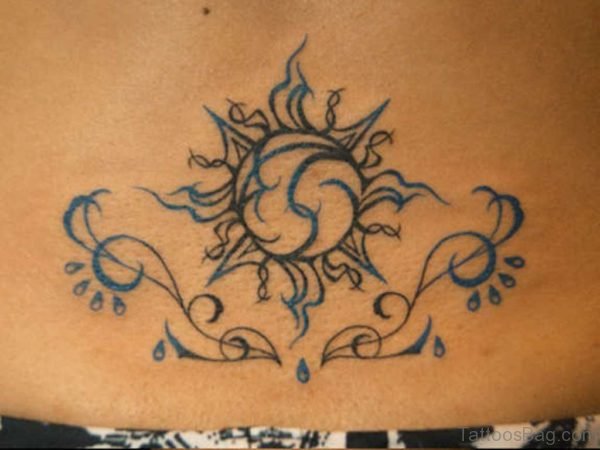 Stylish  Sun Tattoo