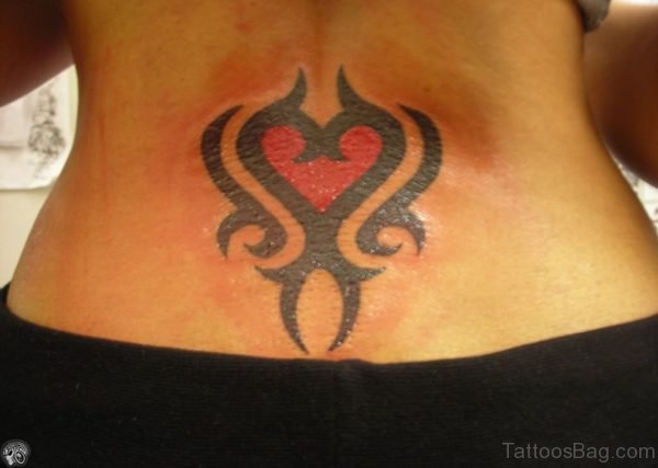 Stylish Tribal Heart Tattoo 