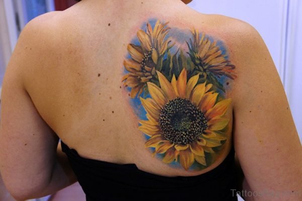 Cute Sunflower Tattoo
