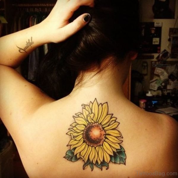 Sunflower Tattoo Design