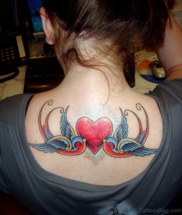 Swallow Heart Tattoo