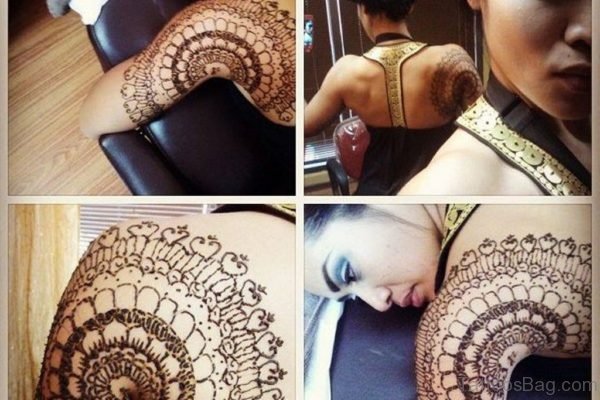 Sweet Circular Shape Henna Designer Tattoo