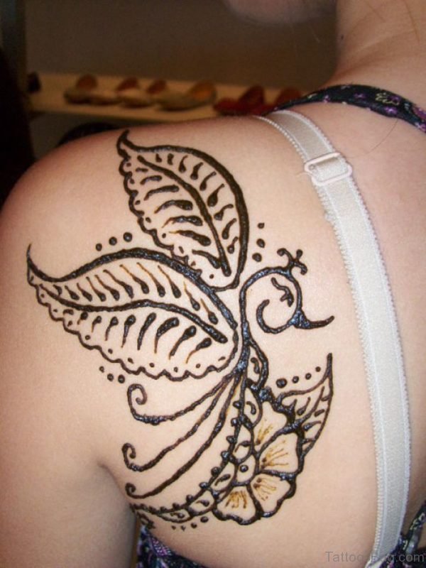 Sweet Henna Shoulder Tattoo