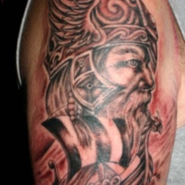 Sweet Viking Shoulder Tattoo