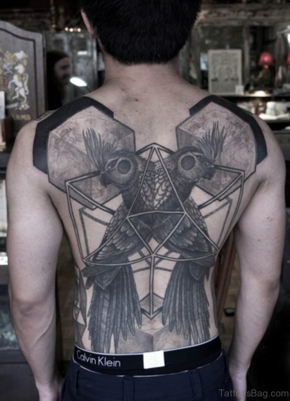 Symmetrical Back Tattoo