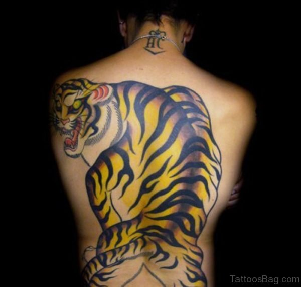 Tiger Tattoo  On Back