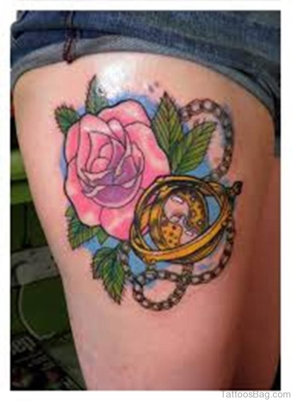Time Turner With Rose Tattoo