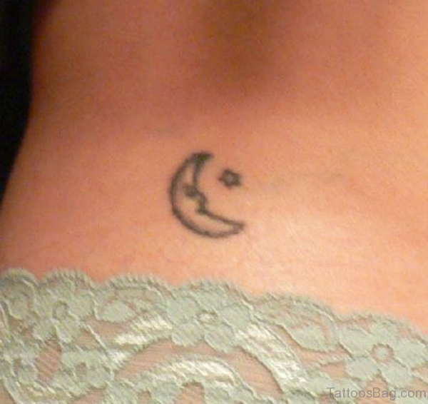 Tiny Moon Tattoo