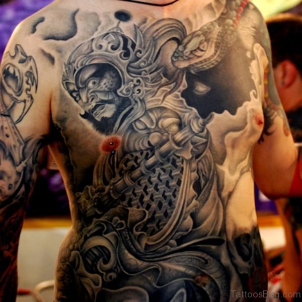 Traditional Japanese Tattoo On Back