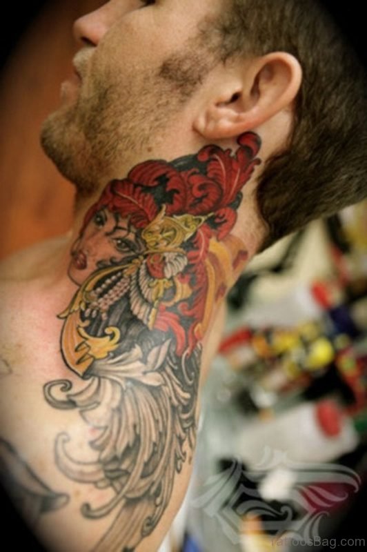 Traditional Lady Tattoo For Men