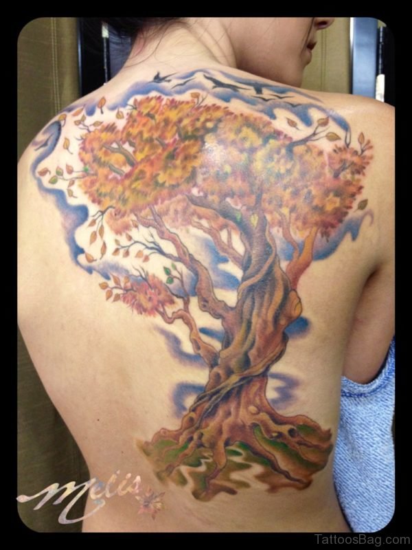 Tree Tattoo On Back