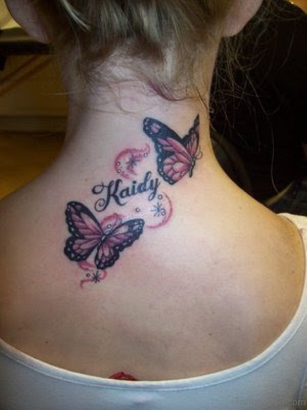 Trendy Butterfly Tattoo