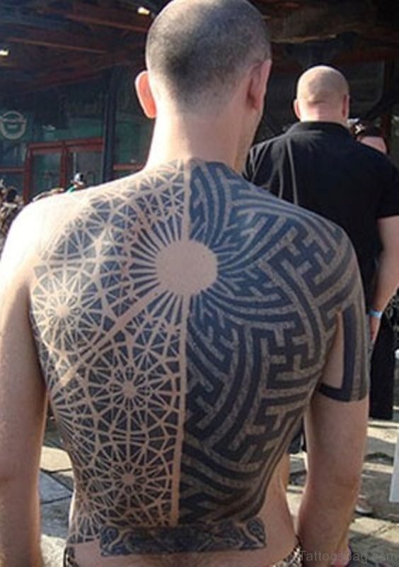 Tribal And Geometric Tattoo