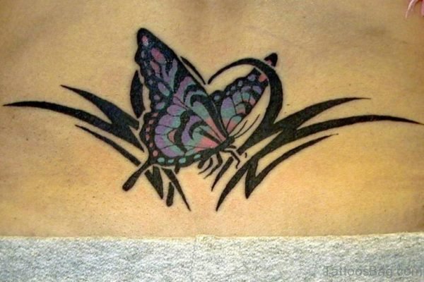 Tribal  Butterfly Tattoo