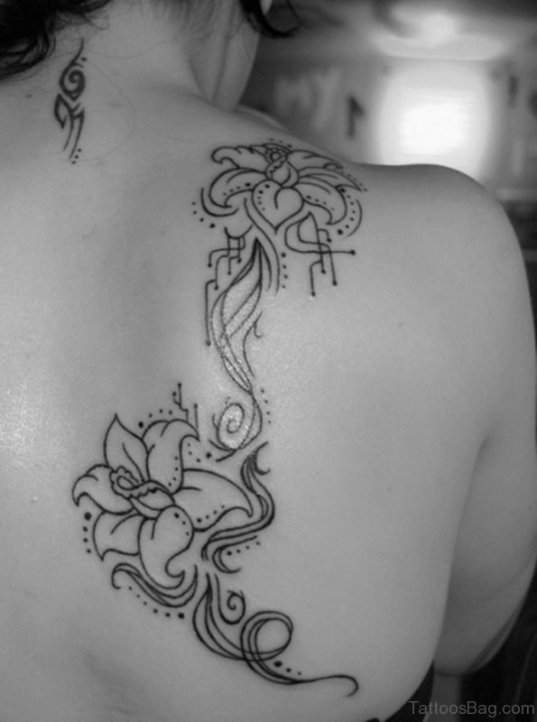 Tribal Flower Tattoo