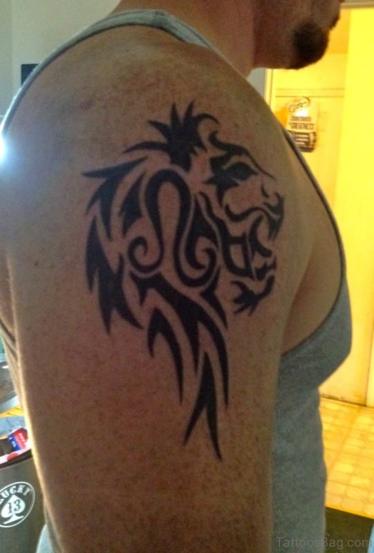 Tribal Leo  Zodiac Sign Tattoo