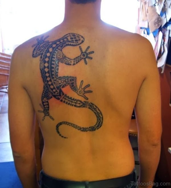 Tribal Lizard Tattoo