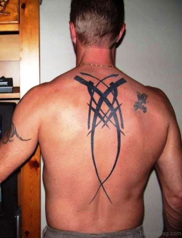 Tribal Tattoo Design On Back