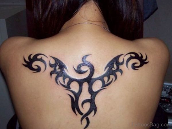 Tribal Tattoo On Back 