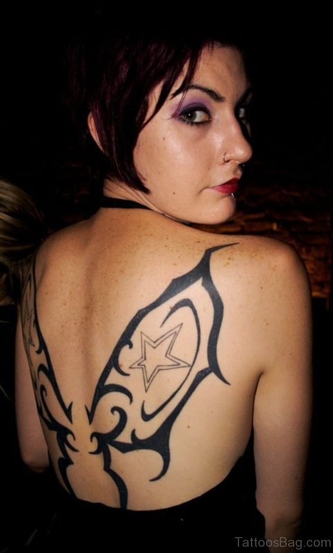 Tribal Wings Tattoo