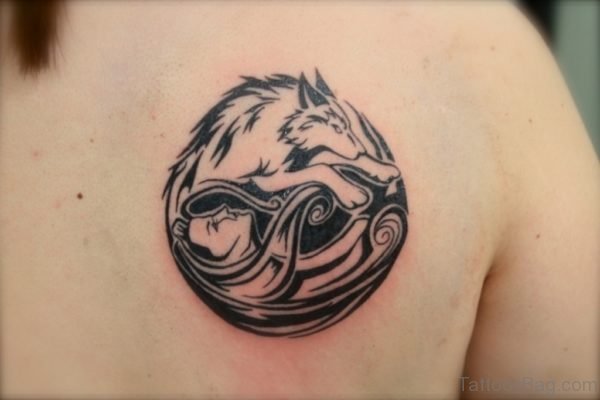 Tribal Wolf Tattoo