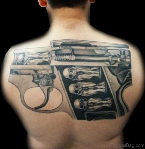 Unique Gun Tattoo
