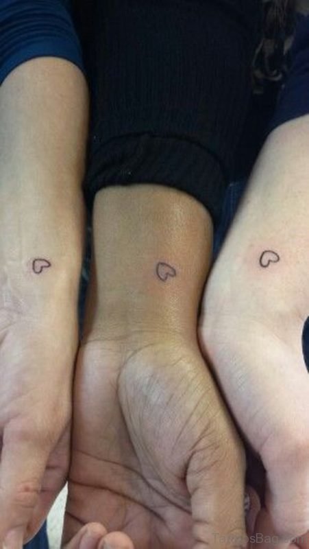 Very Small Heart Tattoos On Wrists