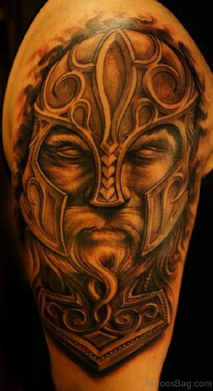 Viking Shoulder Tattoo Design