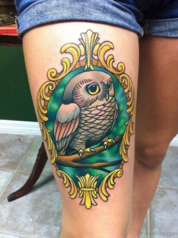 Vintage Owl Tattoo