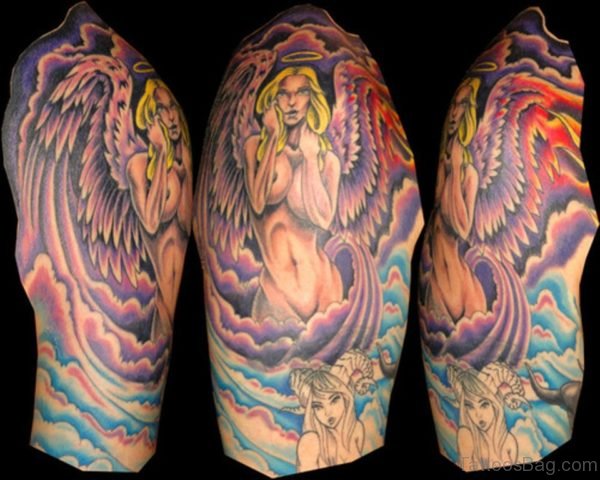 Virgo Shoulder Tattoo