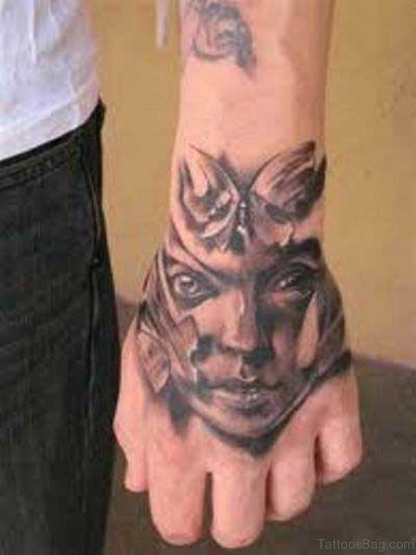 Warrior Face Tattoo