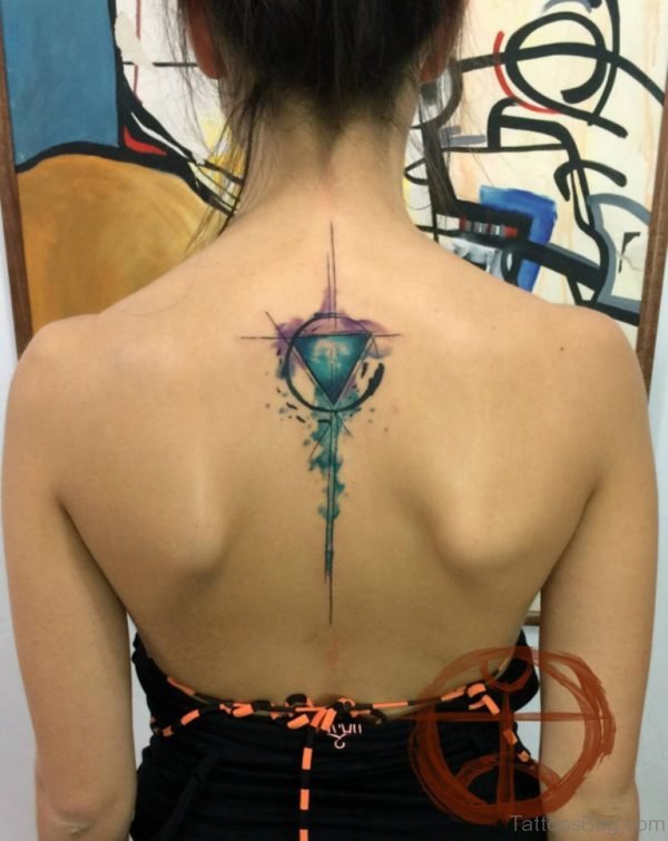 Watercolor Geometric Tattoo