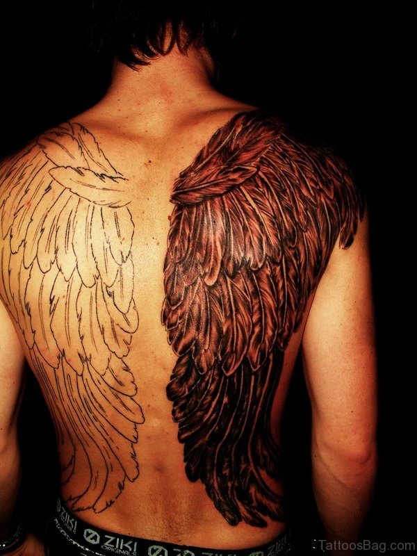 Wing Shoulder Tattoo For Men