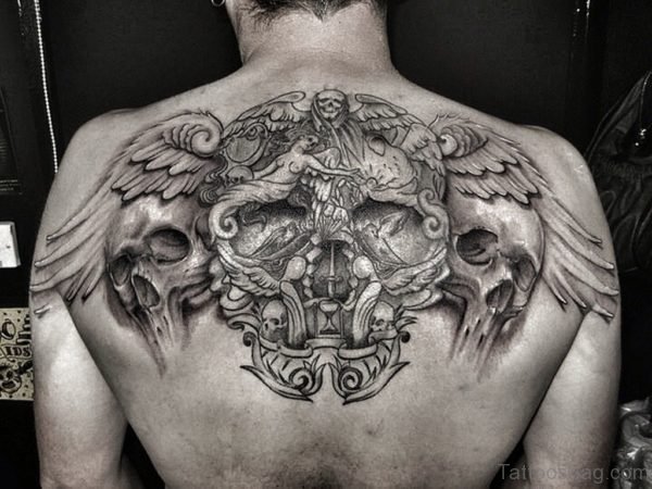 Winged Skull Tattoo