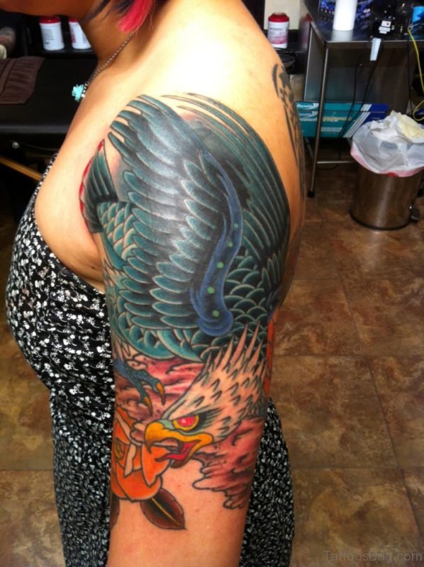 Wonderful Eagle Tattoo Design