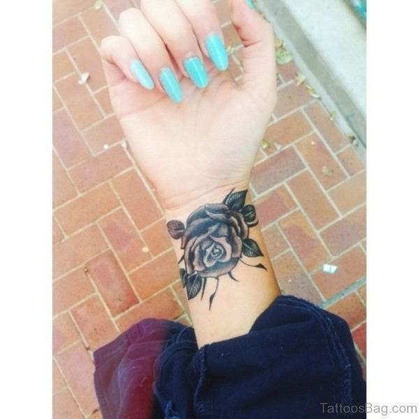 Wonderful Black Rose Tattoo