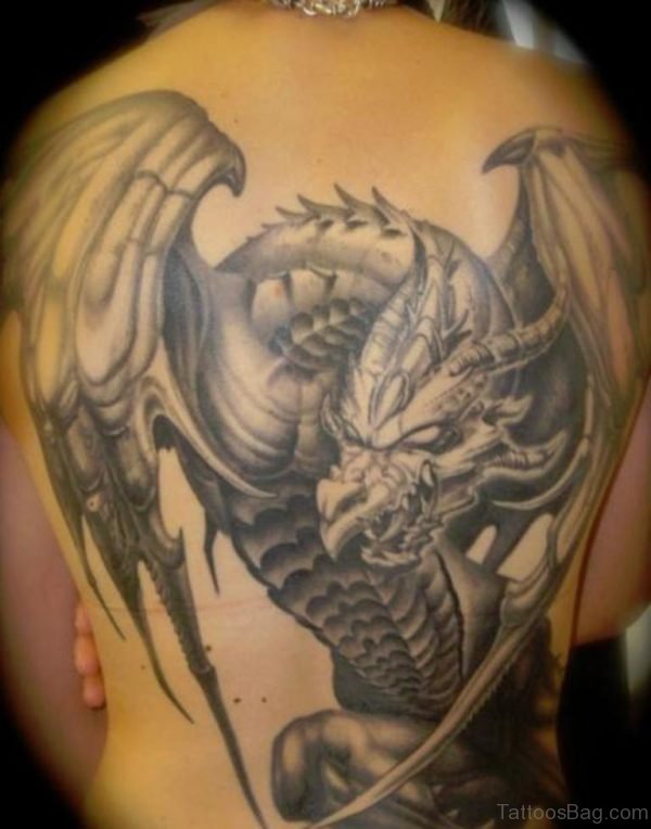 Dragon Tattoo On Back