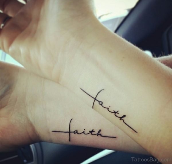 Wonderful Faith Wrist Tattoo